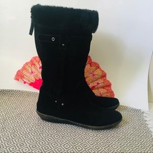 Nine West Vintage America winter suede boots stitched soles